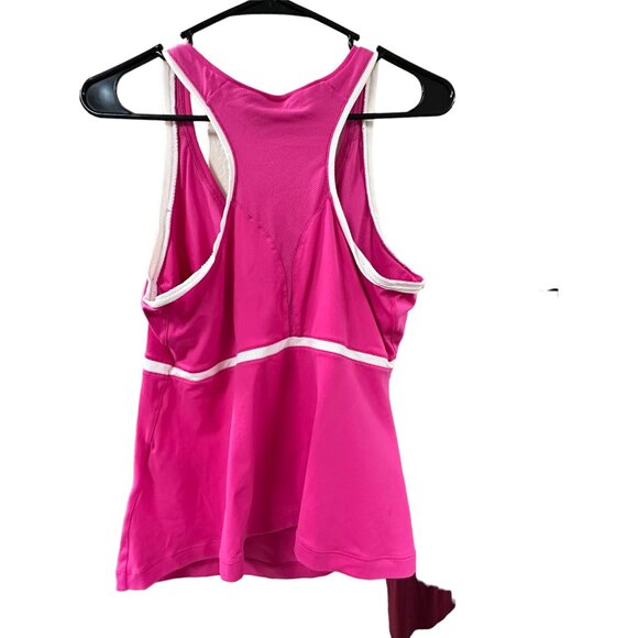 🌸3/$15🌸Fuchsia Pink with White Trim Nike Athletic Tank sz L - Picture 5 of 6